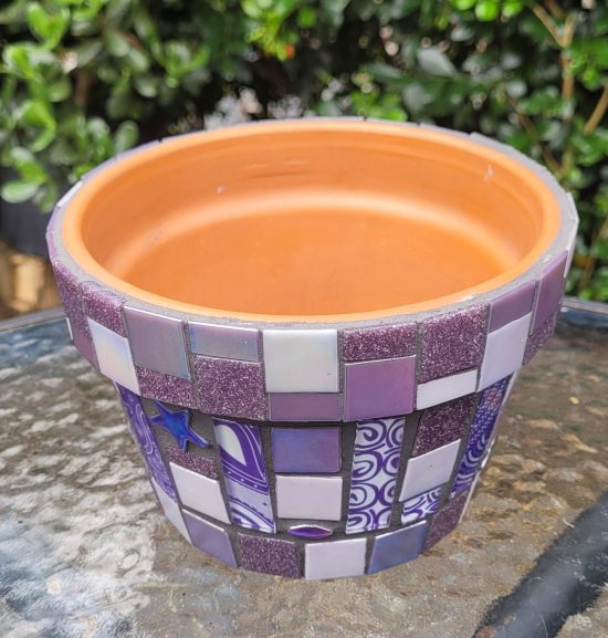 Mosaic Pot - Purple