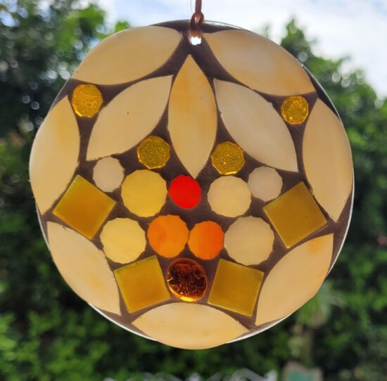 Orange Petals Sun Catcher